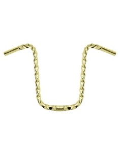 U Square Twisted Handlebar 13 25.4mm Gold.